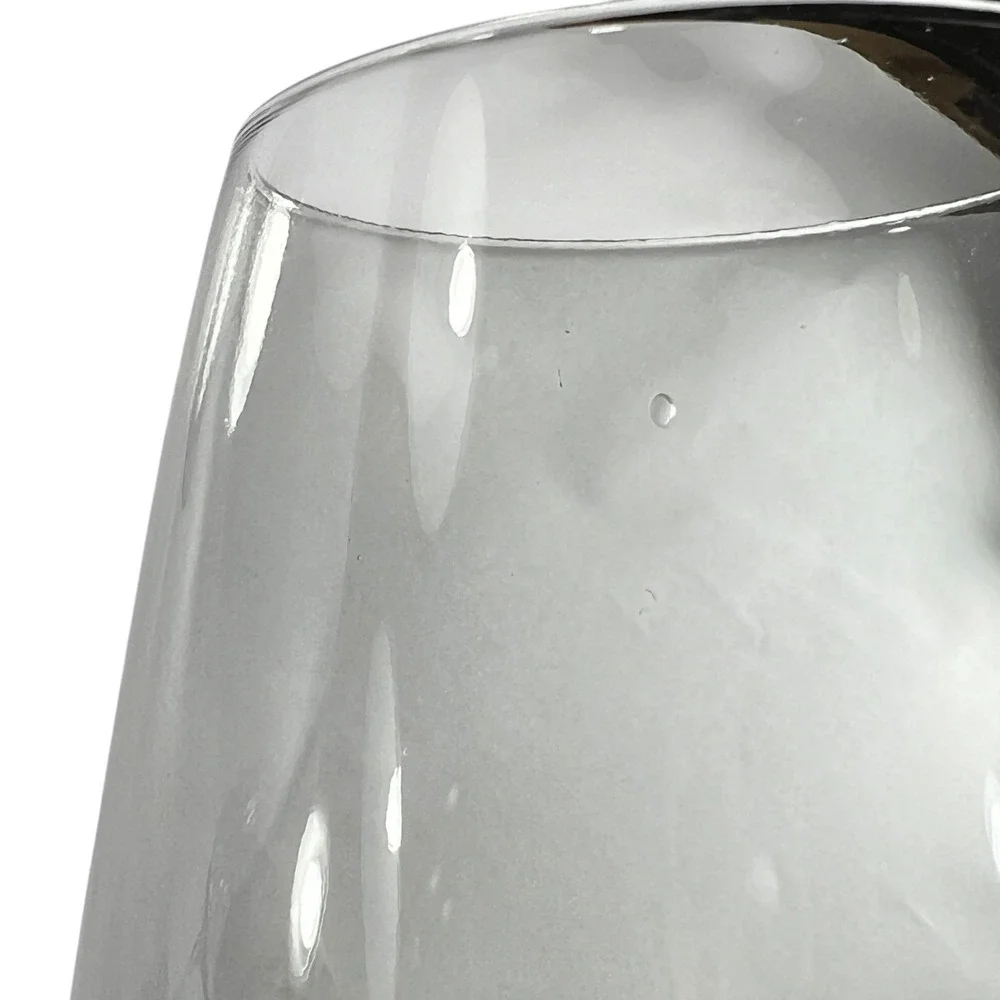 Pier 1 Smoke Gray Wine Glasses 18 oz 9 3/4